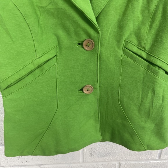 Diane Von Furstenberg Green Topher Blazer Womens Size 2 Ponte Career Office - Picture 5 of 10